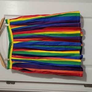 ModCloth rainbow pleated full skirt 1X plus size